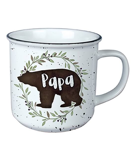 Carson Home Accents Mug White & Brown 'Papa' Bear Mug One-Size