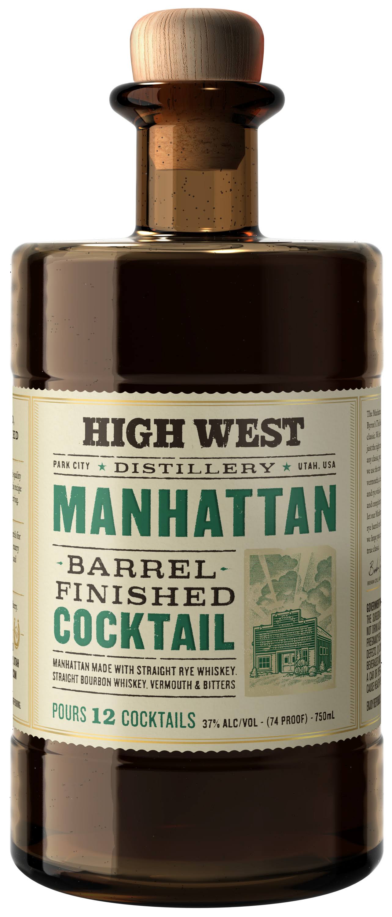 High West Manhattan Barrel Finished Cocktail 750ml Bottle
