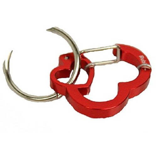 Rubit Heart Shaped Switch Clip - Red, Small, 0.85" Dia