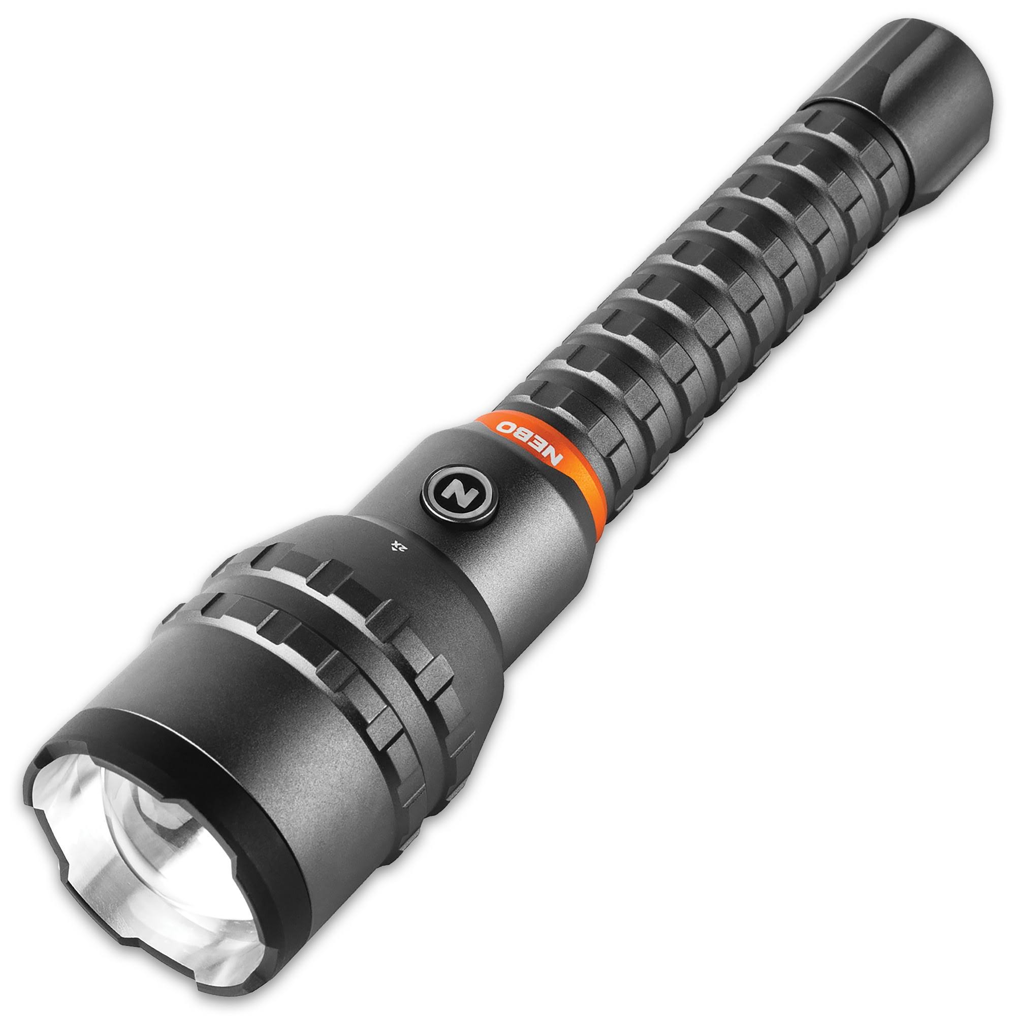 Nebo Davinci 12000,USB Rechargeable,12,000 Lumen Flashlight with 2x Zoom, 5 Light Modes, Waterproof (IP67), and Power Bank, Bright Flashlight for