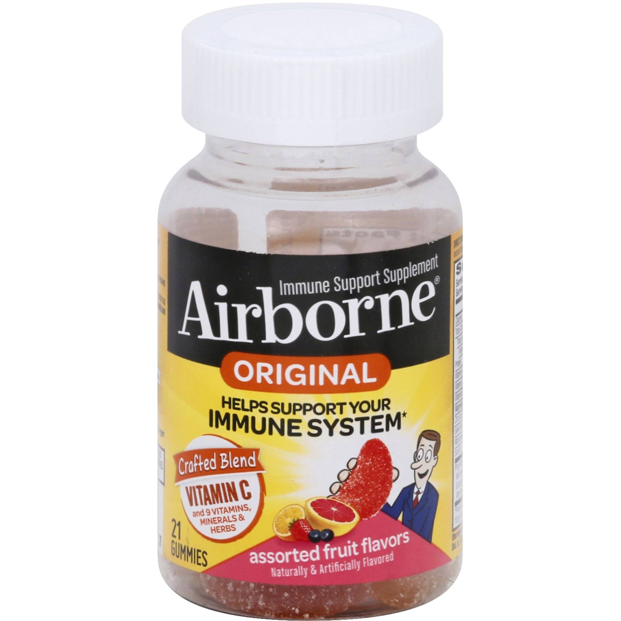 Airborne Vitamin C Immune Support Gummies Supplement - 1000mg, 21ct