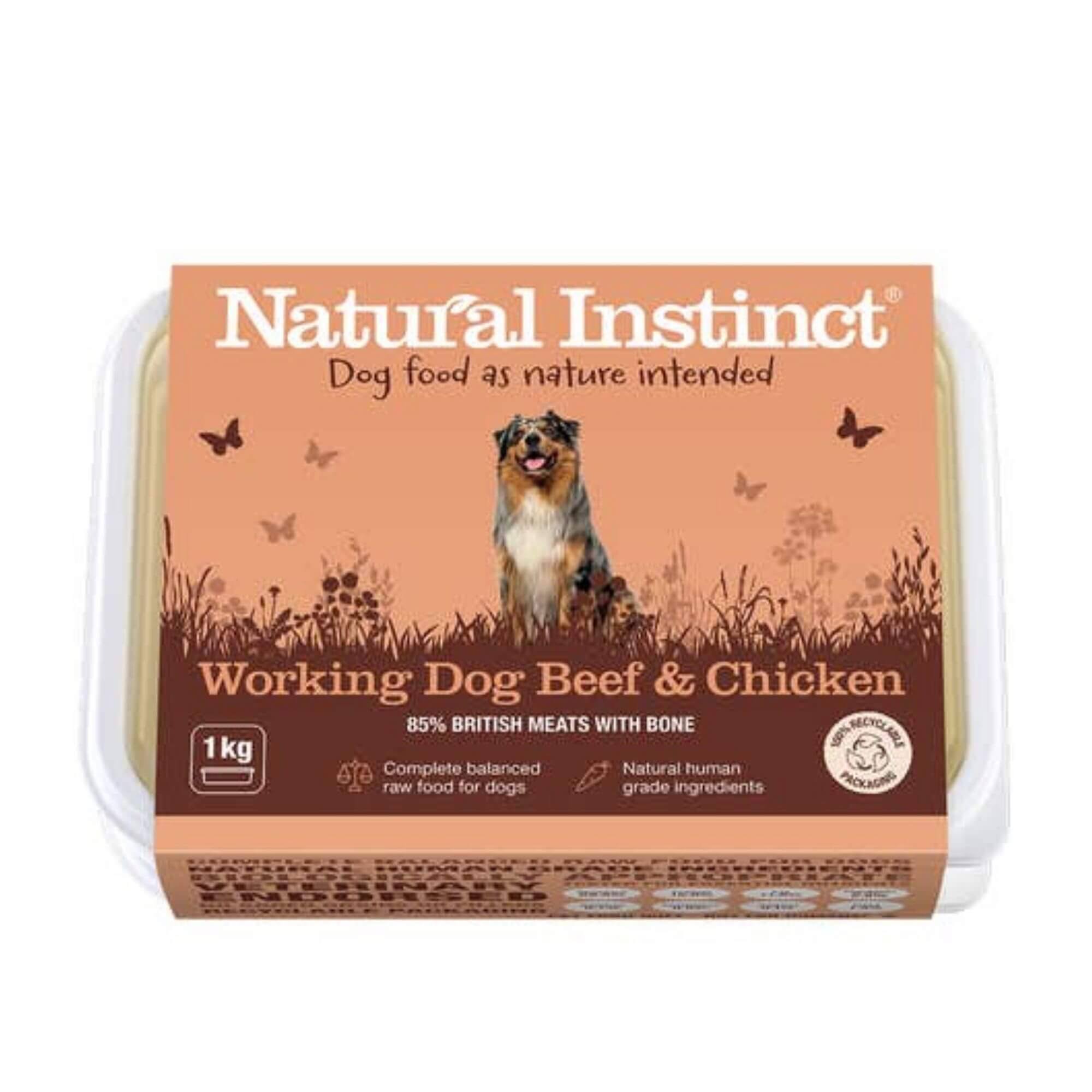 Natural Instinct Working Dog - Beef & Chicken 1kg