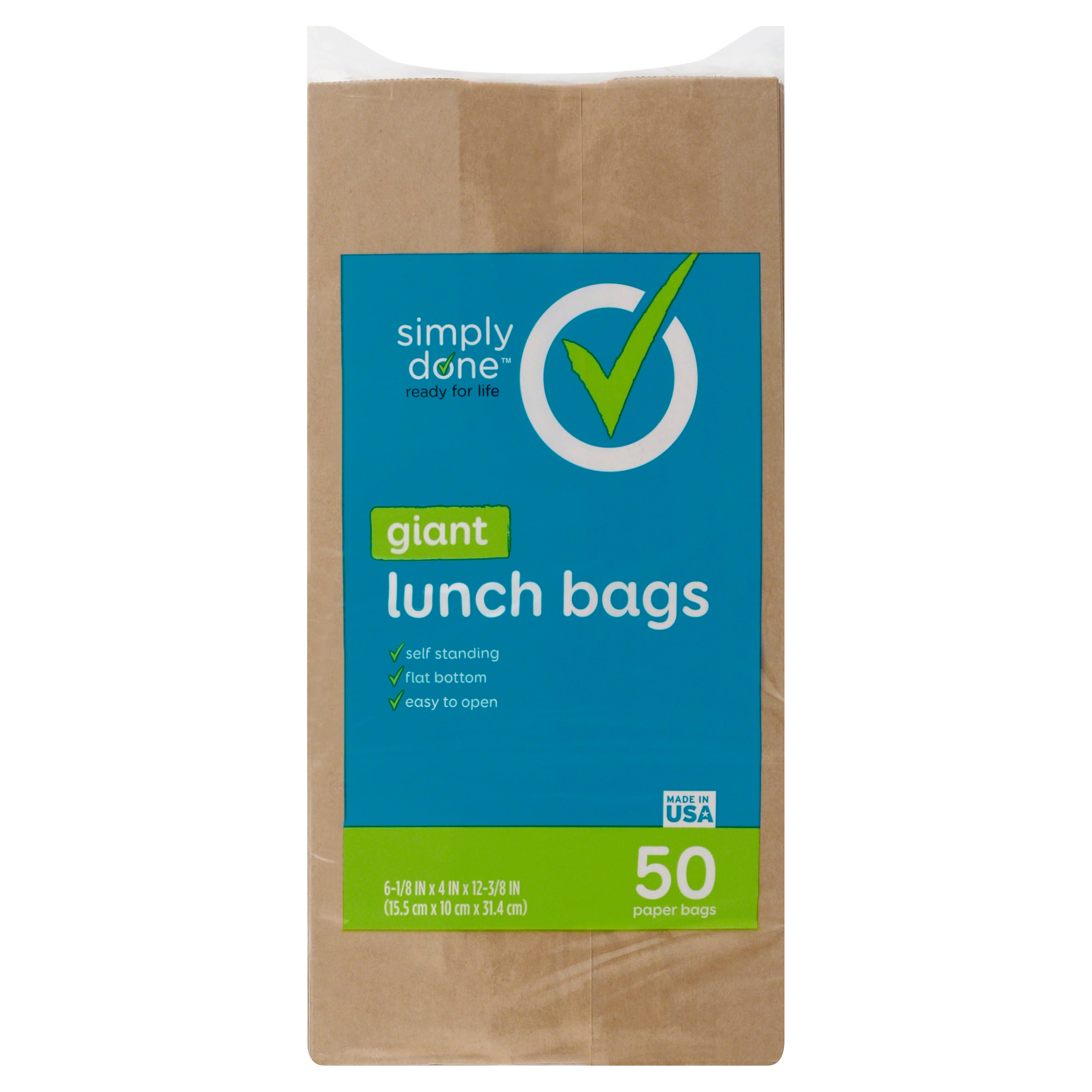 Simply Done Lunch Bags, Giant - 50 bags