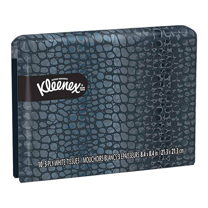 Kleenex Slim Pack Facial Tissue - 3-ply, x10