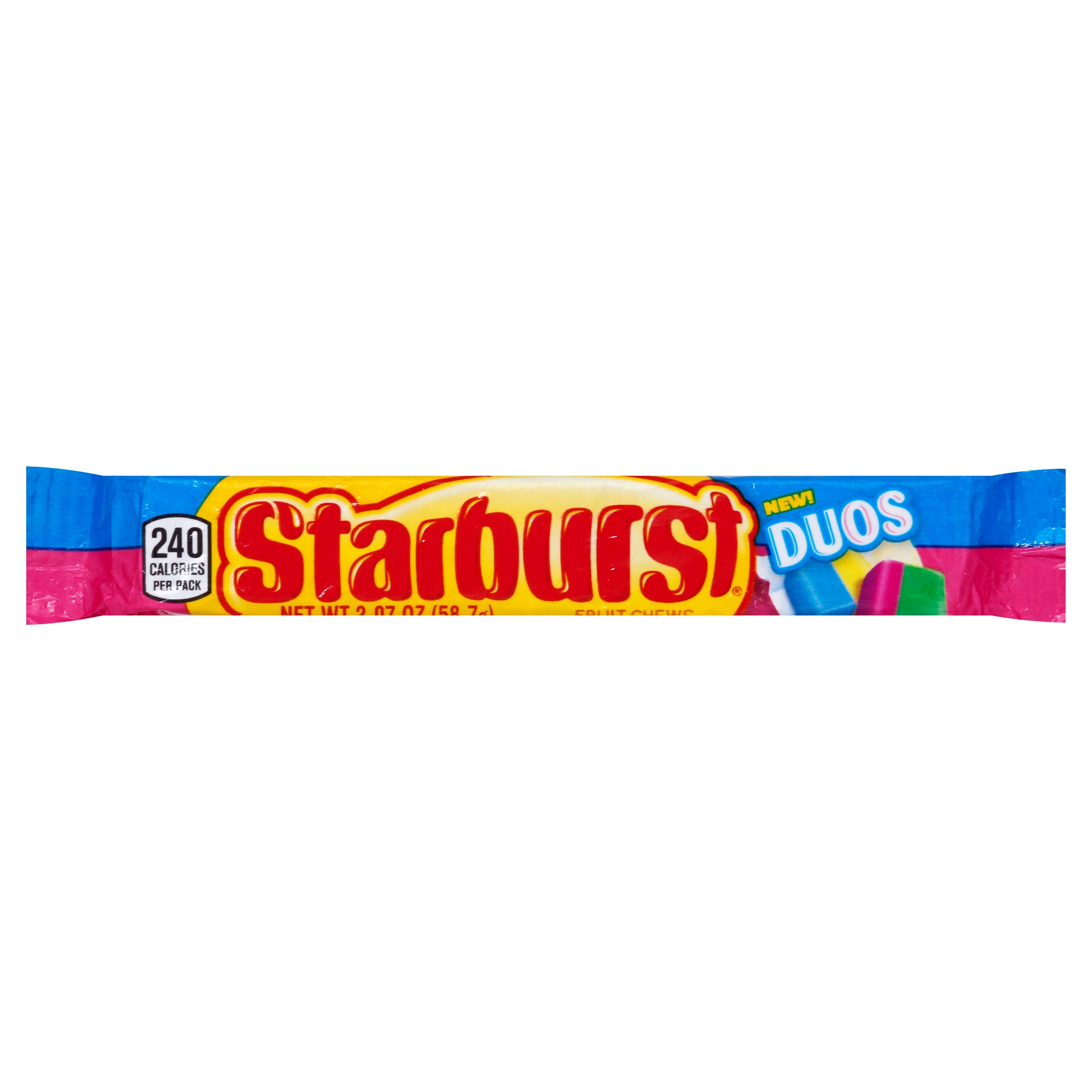 Starburst Fruit Chews, Duos - 2.07 oz