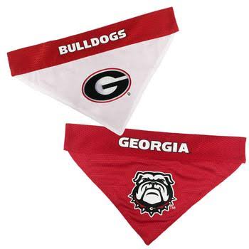 Georgia Bulldogs Reversible Dog Bandana Collar Slider - Small/Medium