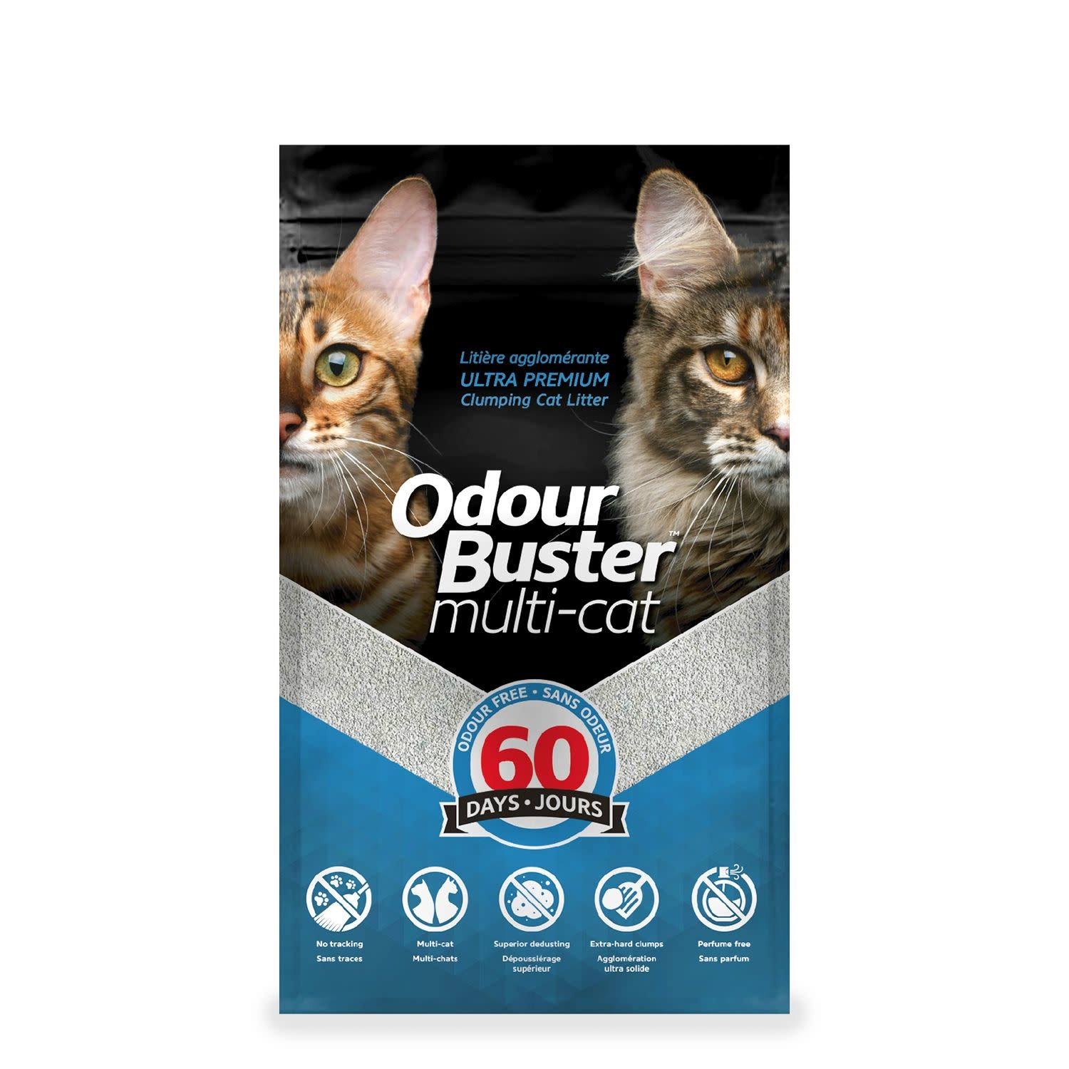 Odour Buster Clumping Multi-Cat Litter 12Kg