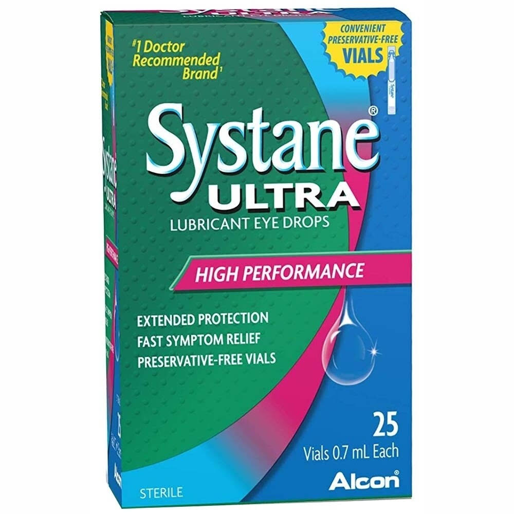 Systane Ultra High Performance Lubricant Eye Drops - 25 Sterile Vials
