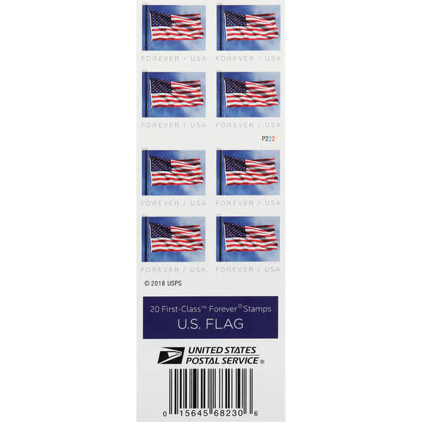 United States Postal Service Forever Stamps, U.S. Flag - 20 stamps