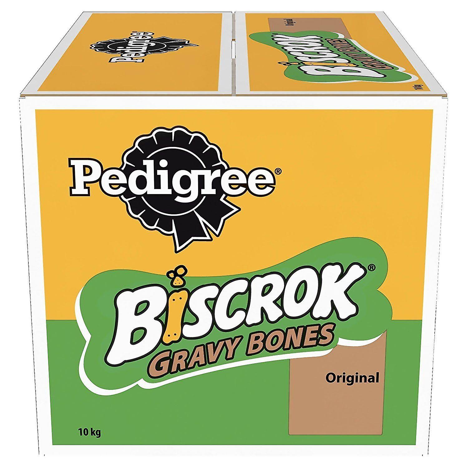 Pedigree Biscrok Gravy Bones Biscuits Dog Treats - Original, 10kg