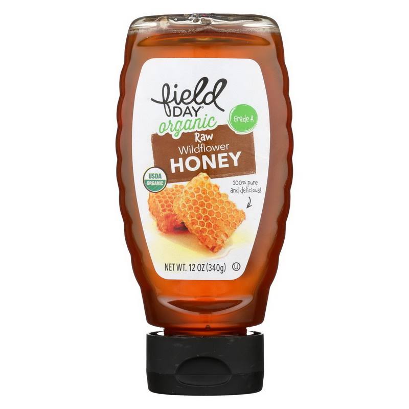 Field Day Organic Honey - Raw Wildflower, 12oz
