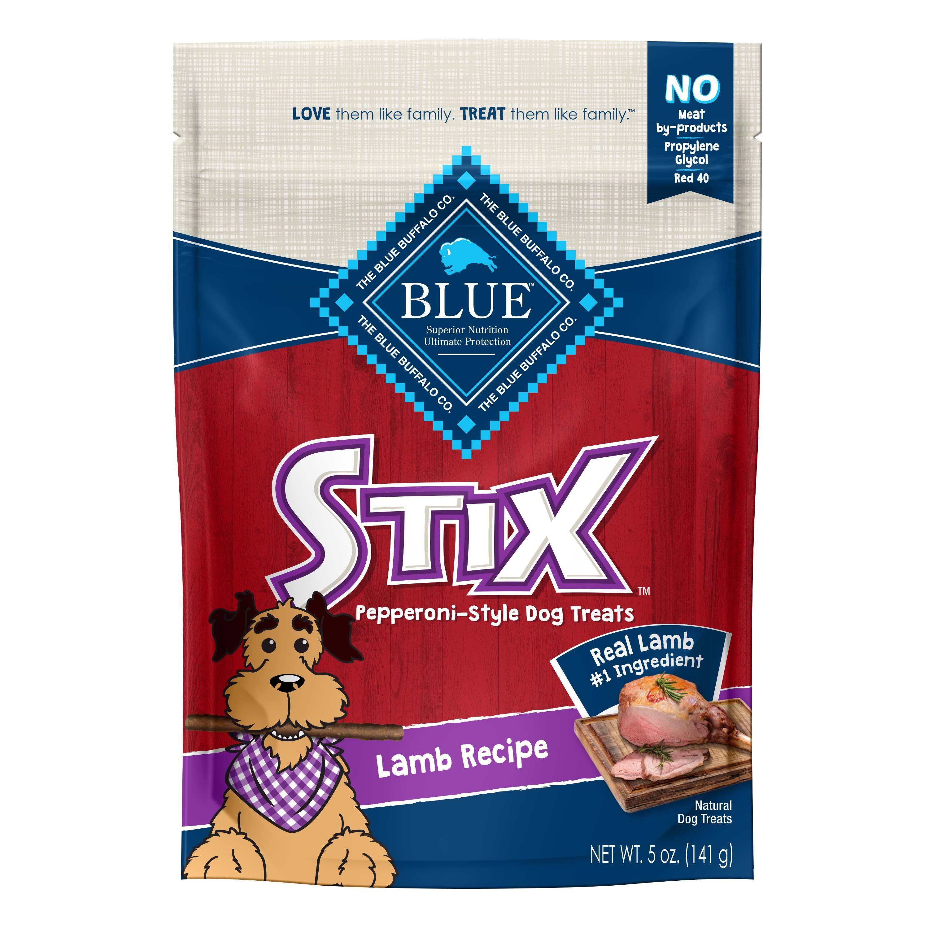 Blue Buffalo Stix Natural Soft-Moist Dog Treats, Chicken Recipe 5-oz Bag