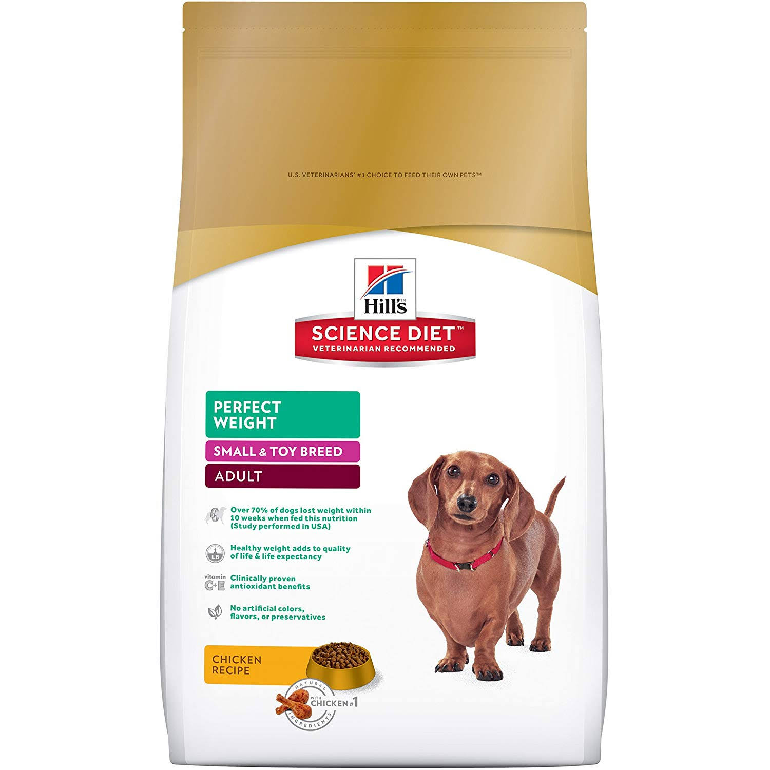 Hill's Science Diet Small & Toy Breed Premium Natural Dog Food - Chicken Recipe, 4lb bag