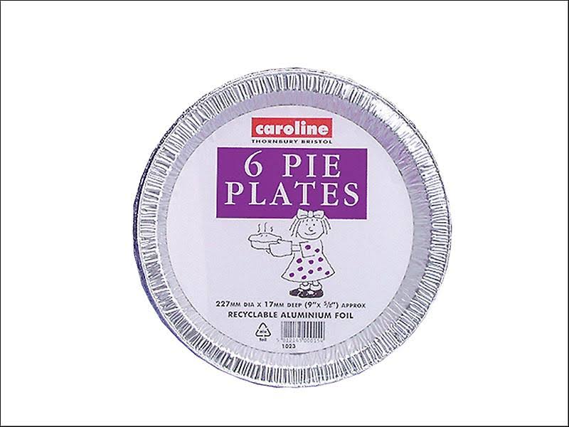 Caroline Disposable Aluminium Pie Plates - 6 Pack