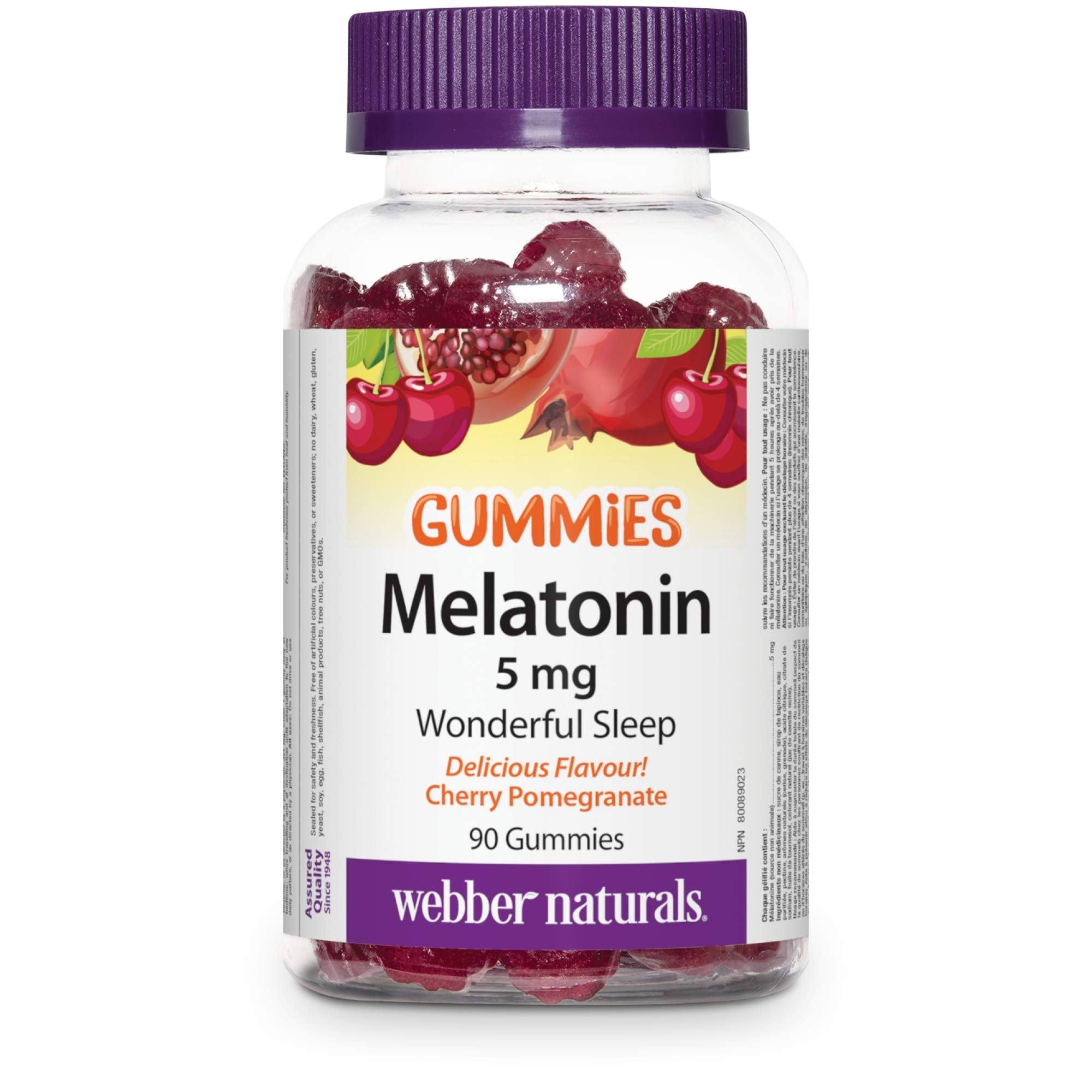 Webber Naturals Melatonin Gummies 5 mg - 90 Gummies