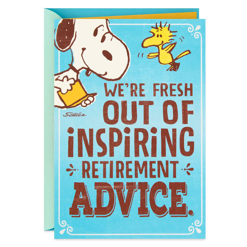 Hallmark Retirement Card, The Peanuts Gang Retirement Card