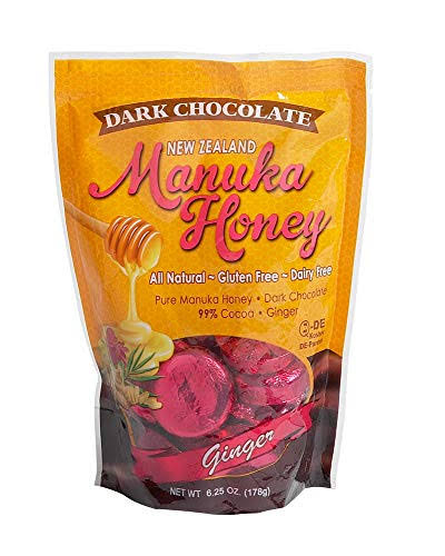 Manuka Honey Dark Chocolate - Ginger, 6.25oz