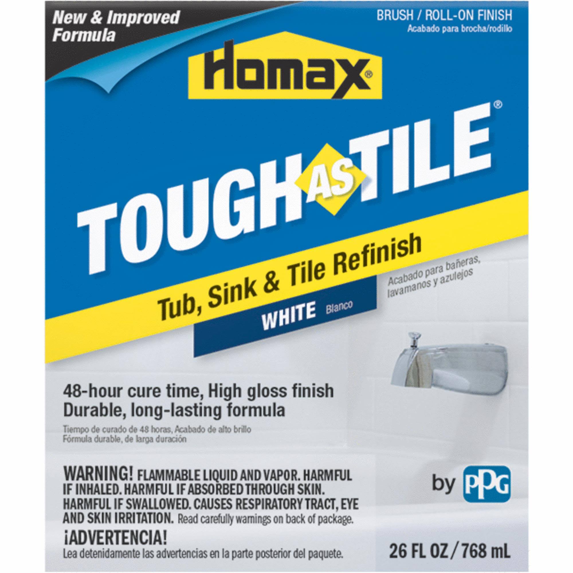 Homax Tough As Tile Epoxy Tub & Tile Finish 26 oz., White