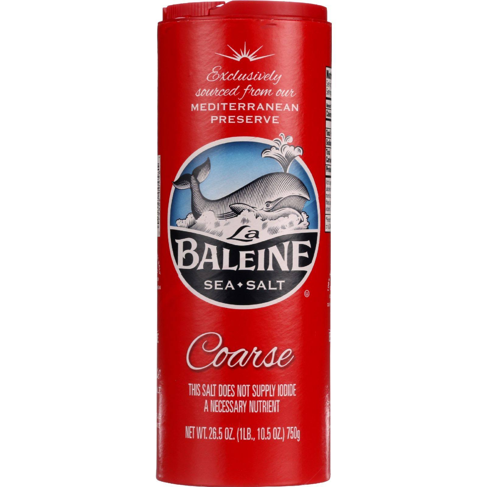 La Baleine Sea Salt - Coarse Crystal, 26.5oz