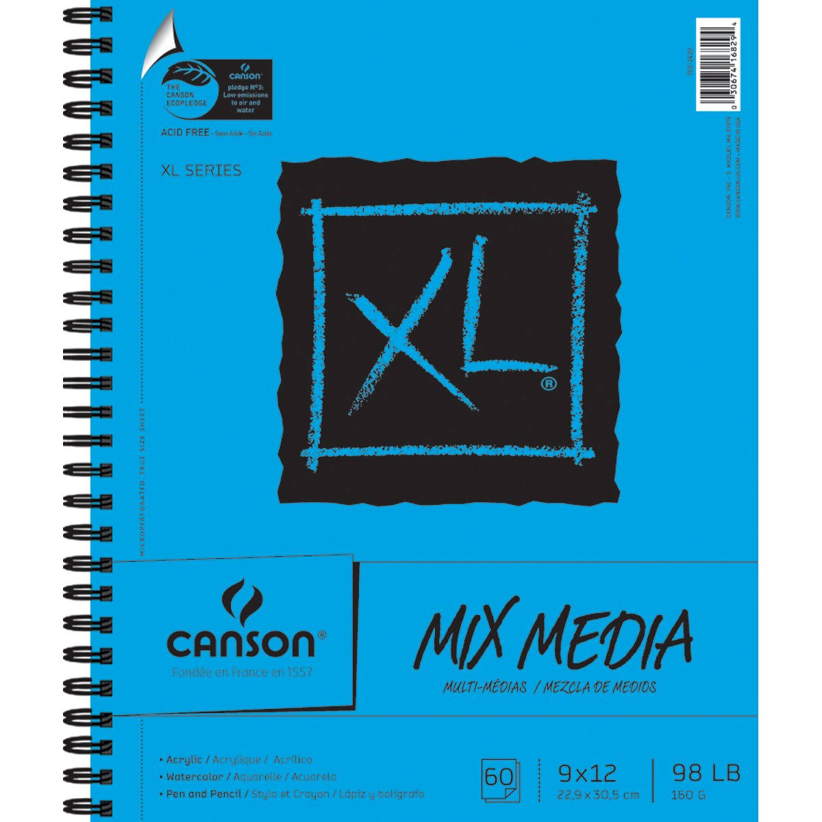 Canson Mix Media Pad - 9 x 12, 60 sheets