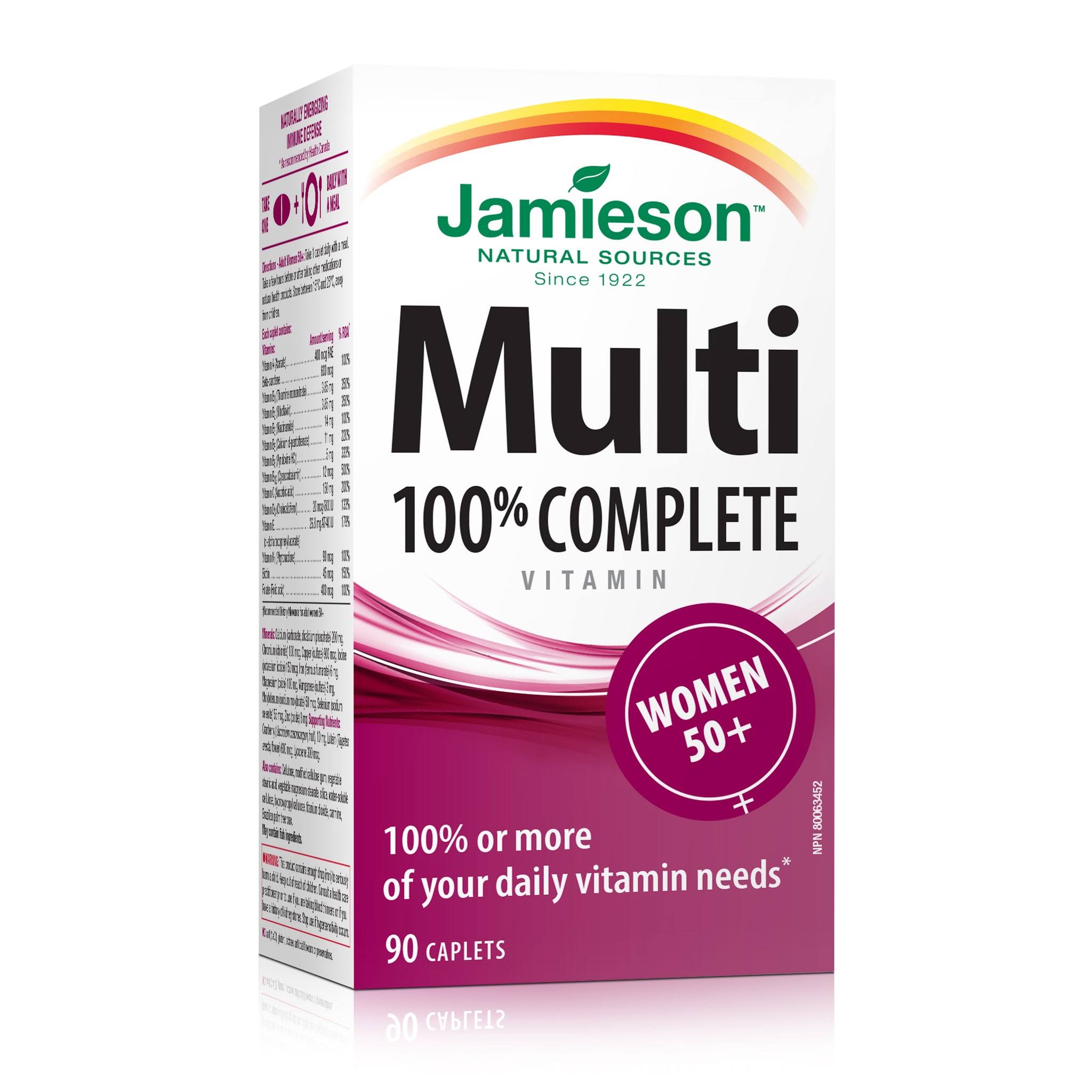 Jamieson 100% Complete Multivitamin for Women 50+ 90 Caplets