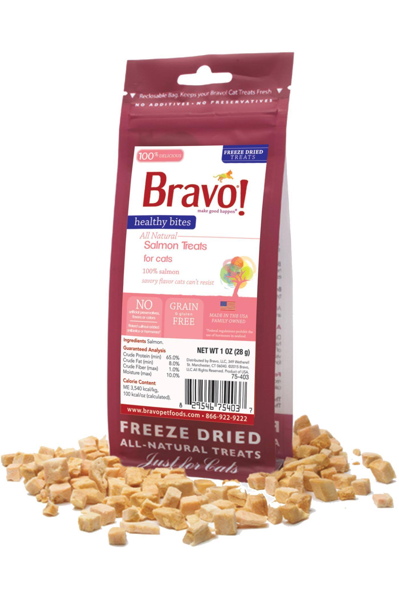 Bravo 294127 Healthy Bites Salmon Food For Pets, 1-Ounce
