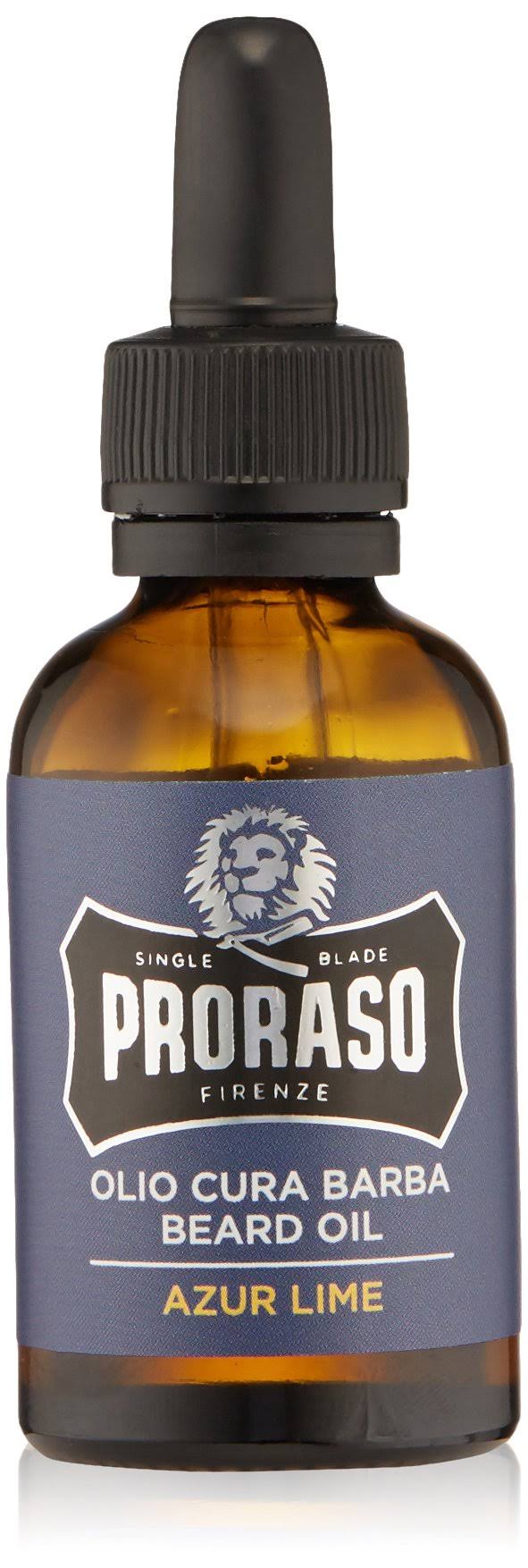 Proraso Single Blade Azur Lime Beard Oil - 30ml