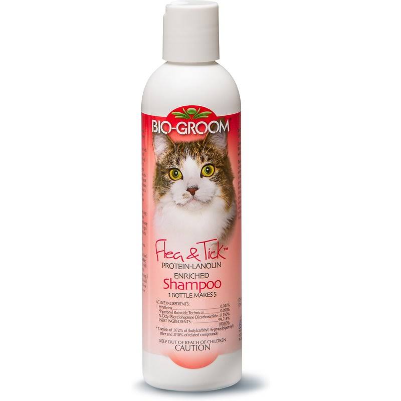 Bio Groom Flea and Tick Cat Shampoo - 8oz