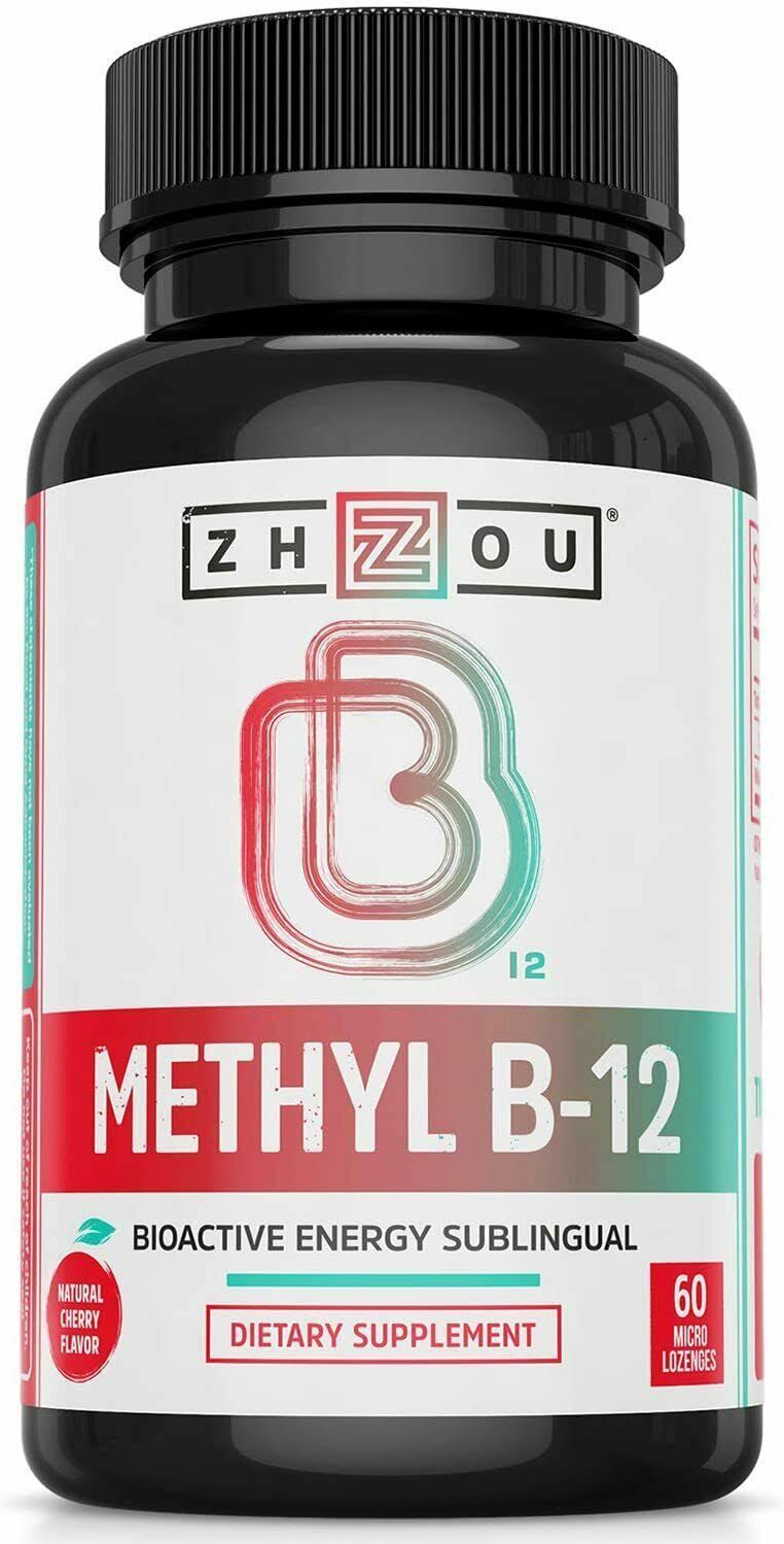 Zhou Methyl B-12 Supplement - Natural Cherry, 60 Micro Lozenges
