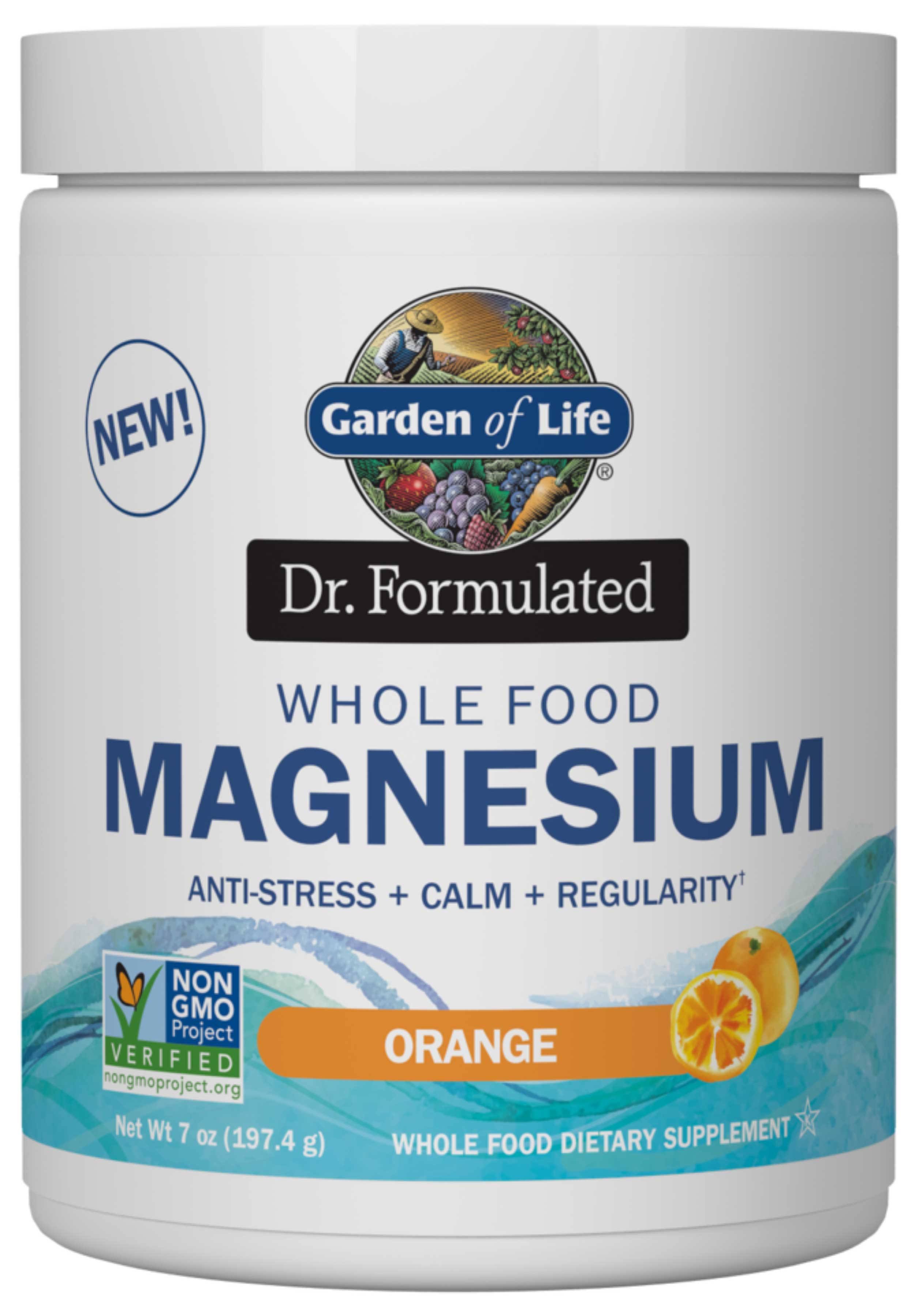Garden of Life - Dr. Formulated Whole Food Magnesium, Orange - 197g
