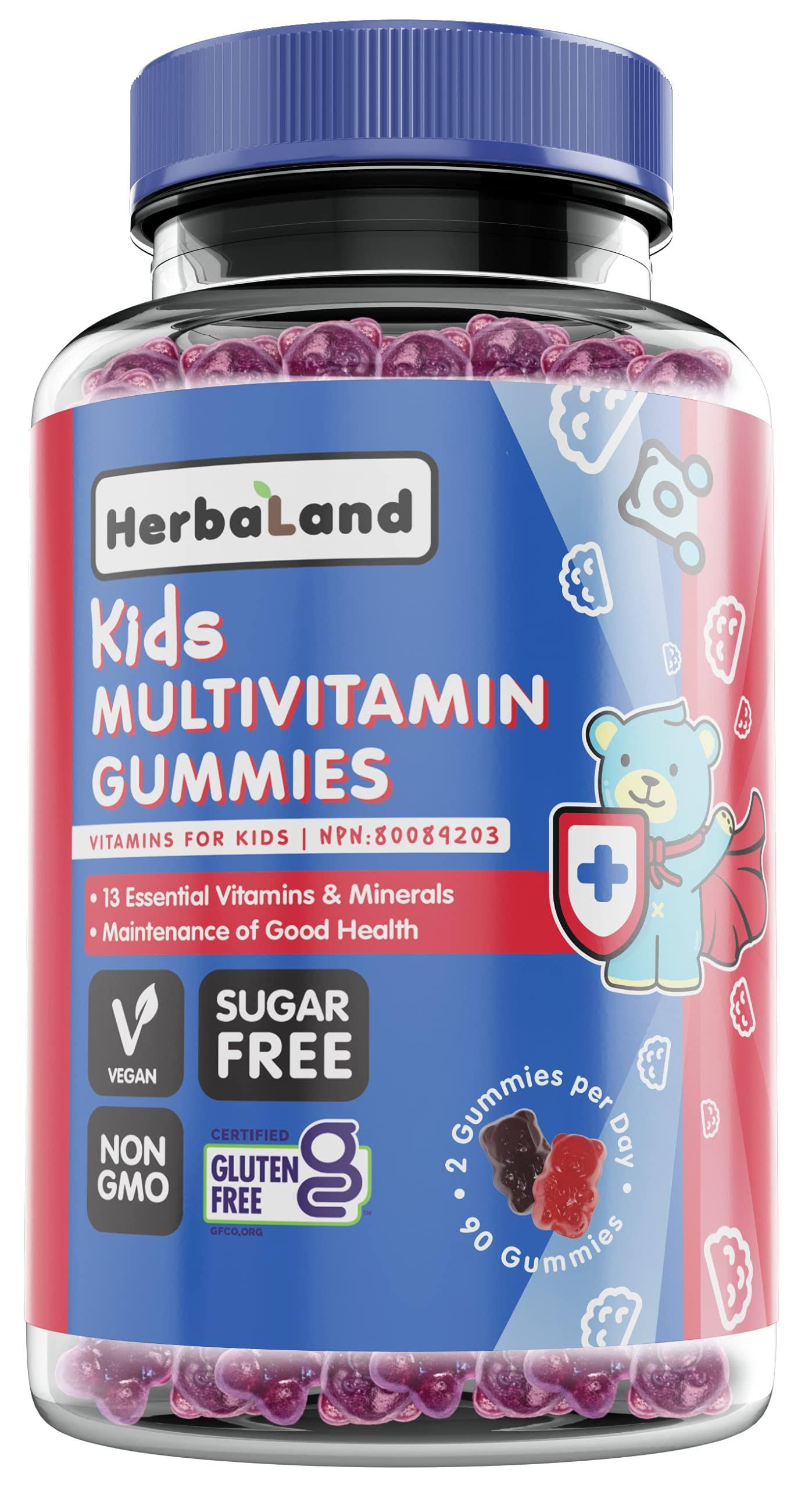 Herbaland Gummies for Kids Multivitamin 90 Gummies