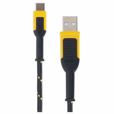 Dewalt 1361 USB-A to USB-C-131 Reinforced Braided Cable - 4'