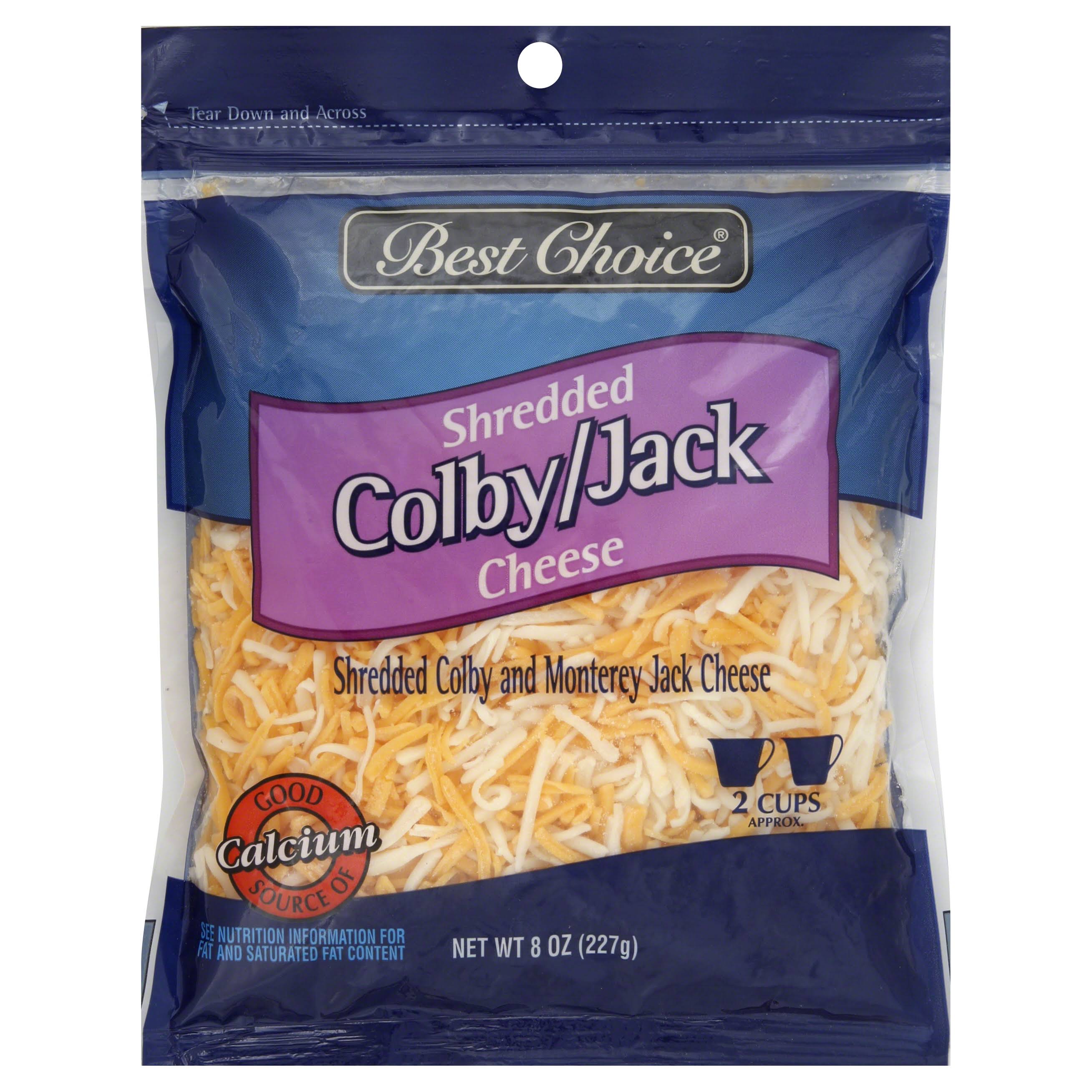 Best Choice Shredded Cheese, Colby/Jack - 8 oz