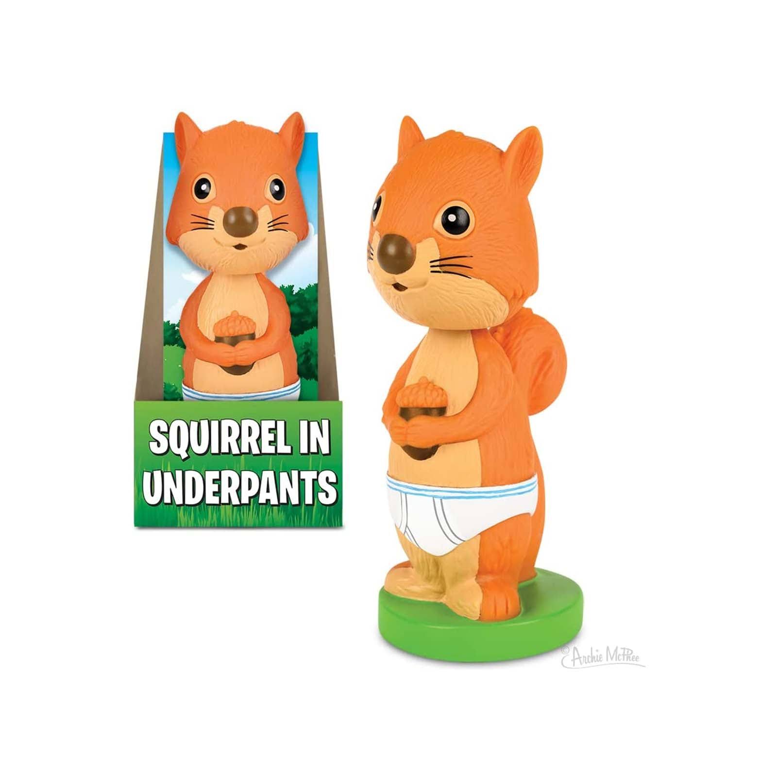 Mcphee Accoutrements Squirrel in Underpants Dashboard Nodder Bobble He