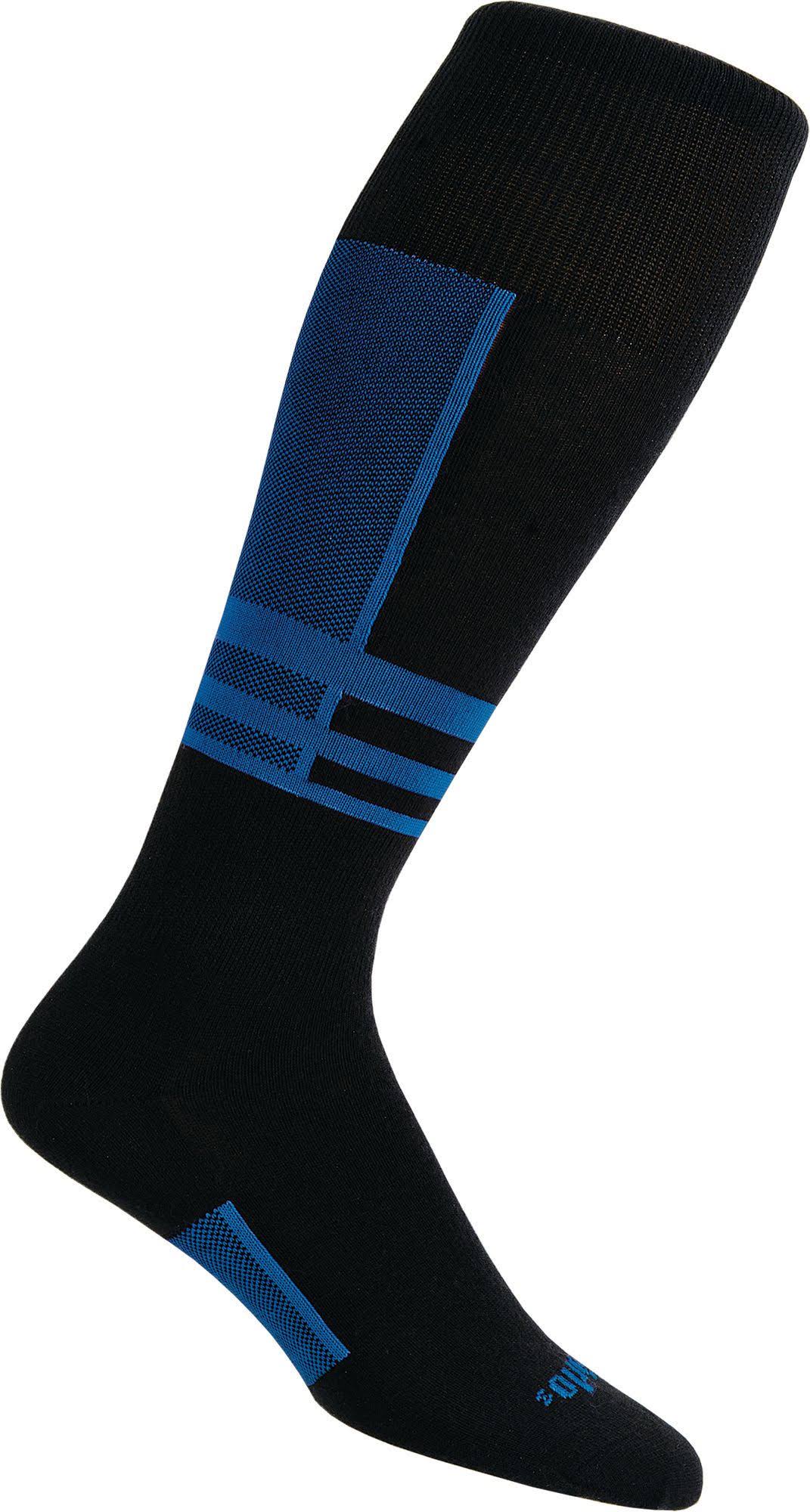 Thorlos Ultra Thin Custom Ski Socks - Black and White, Small
