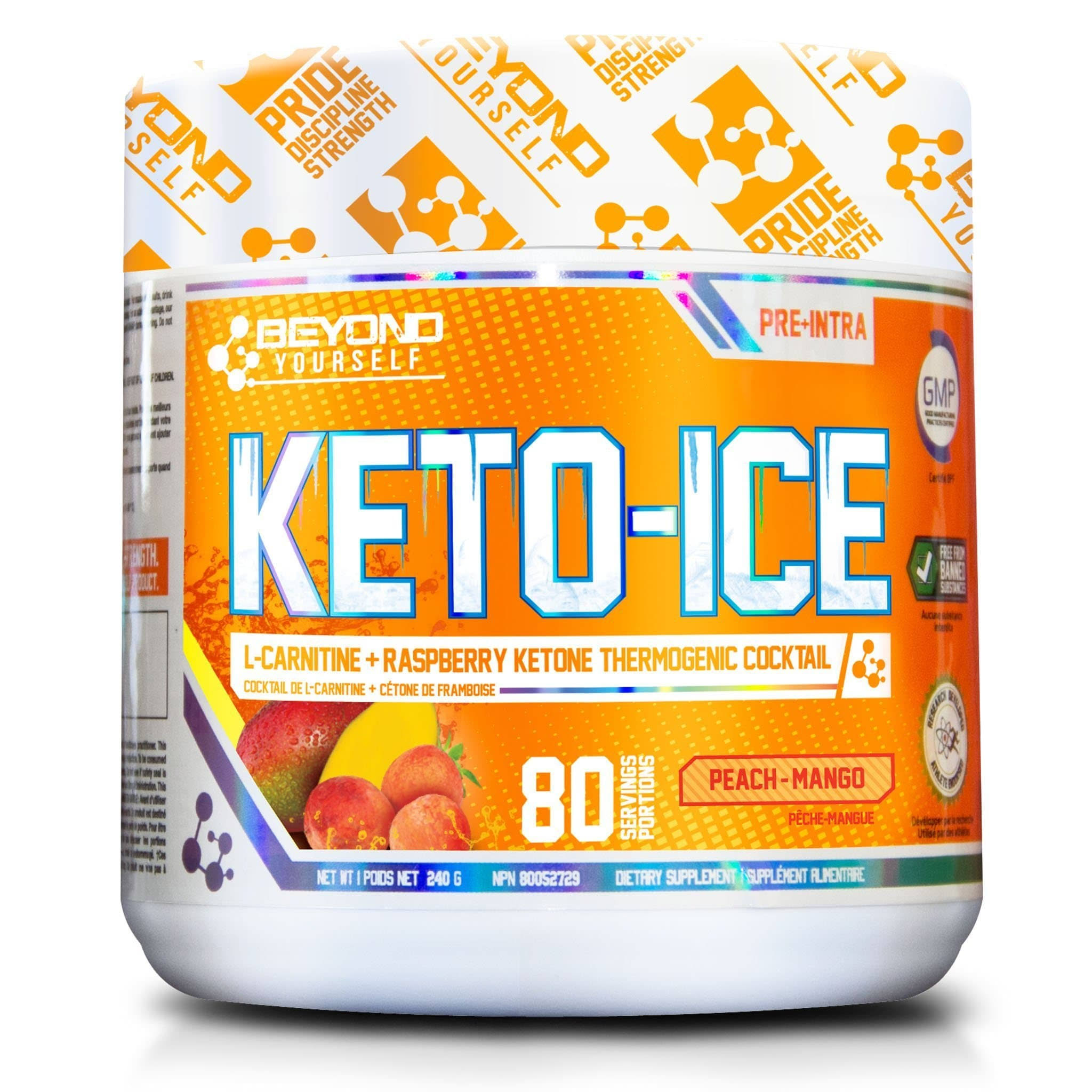 Beyond Yourself Keto Ice - 80 Servings Peach Mango
