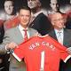 Louis van Gaal was unveiled as Manchester United manager on the same day