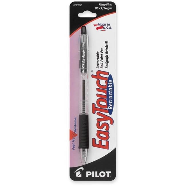 Pilot EasyTouch Retractable Ball Point Pen - Black