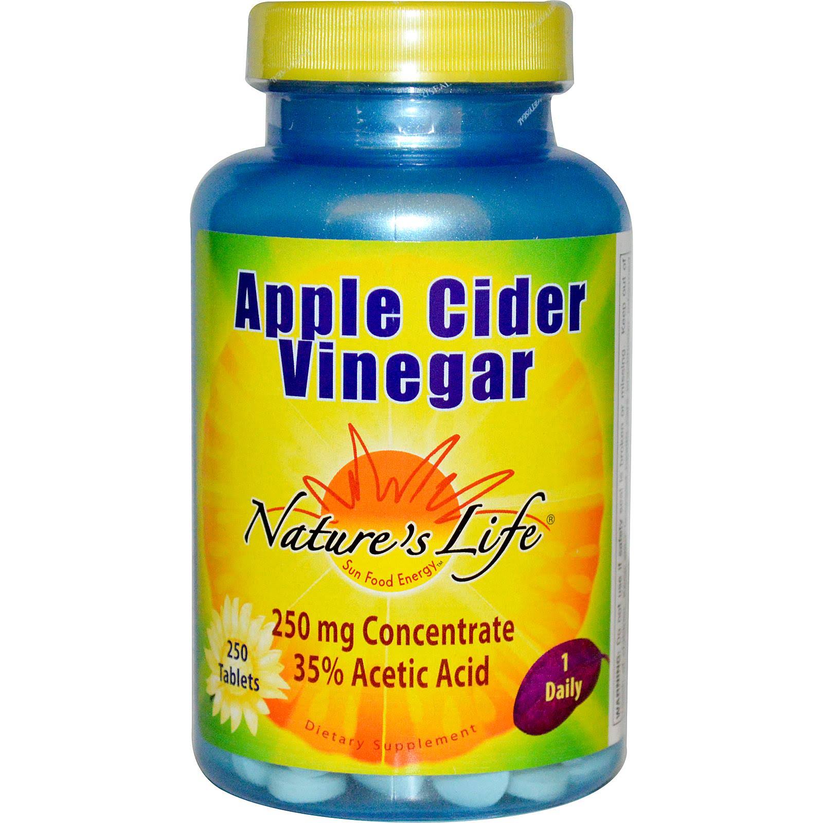 Nature's Life Apple Cider Vinegar - 250 Tablets