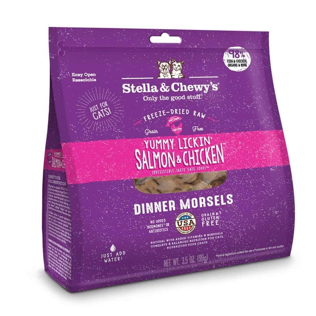 Stella and Chewy's Yummy Lickin' Dinner Morsels Cat Food - Salmon and Chicken