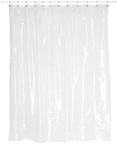 Mildew Resistant Extra Thick Vinyl Shower Curtain Liner - Super Clear