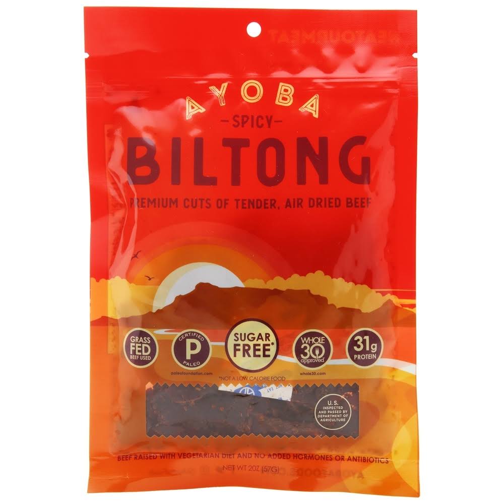 Ayoba Spicy Biltong Premium Cuts of Tender 2 oz.
