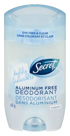 Secret Aluminum Free Deodorant - 68g