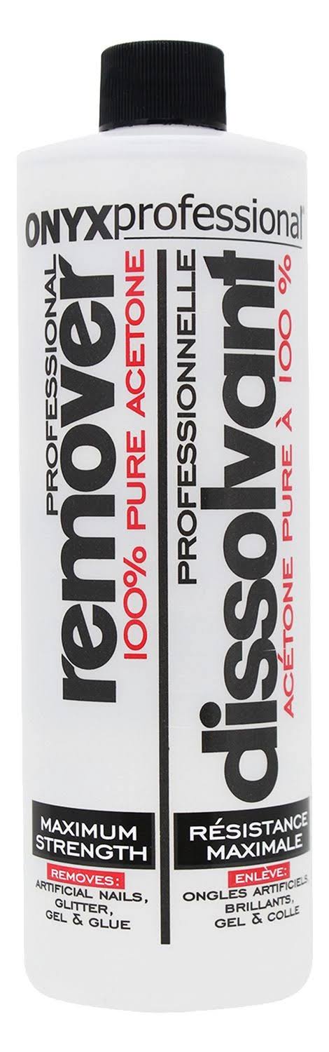 Onyx Professional 100% Pure Acetone Maximum Strength Nail Polish Remover - 4 oz. Bottle