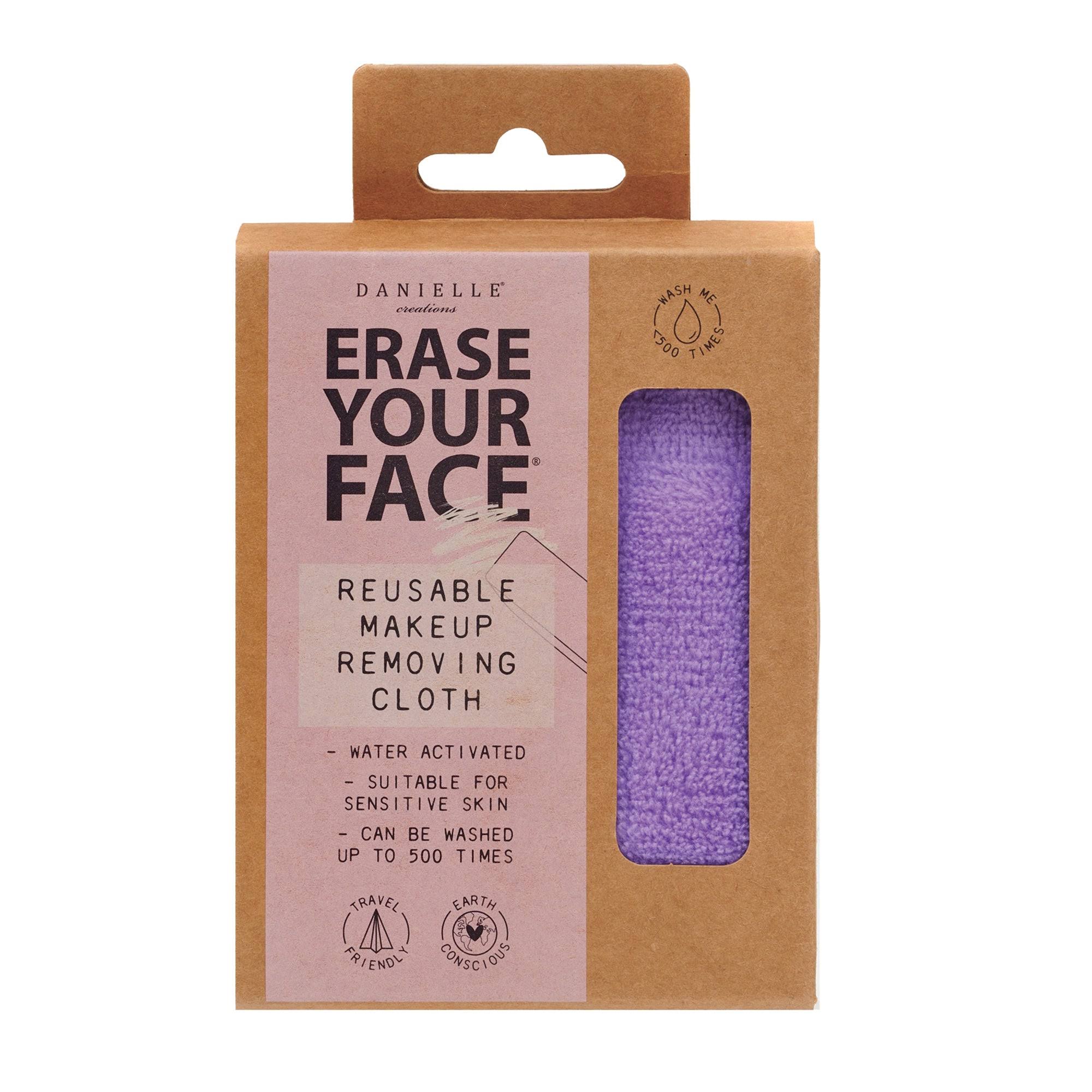 Danielle Erase Your Face Reusable Makeup Removing Cloth - Purple