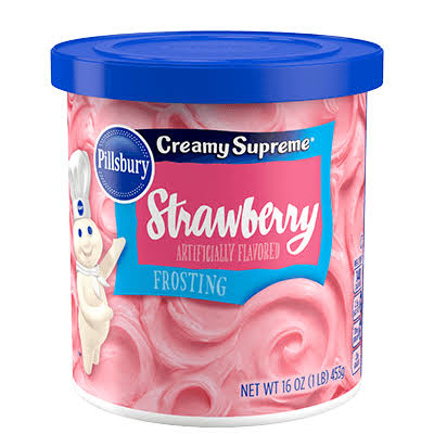 Pillsbury Creamy Supreme Strawberry Flavored Frosting 16oz