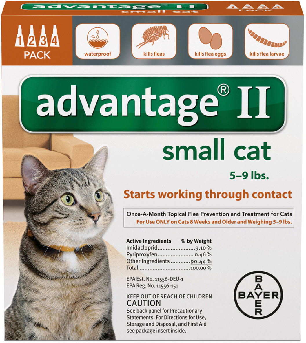 Advantage II Once-A-Month Topical Small Cat Flea Treatment