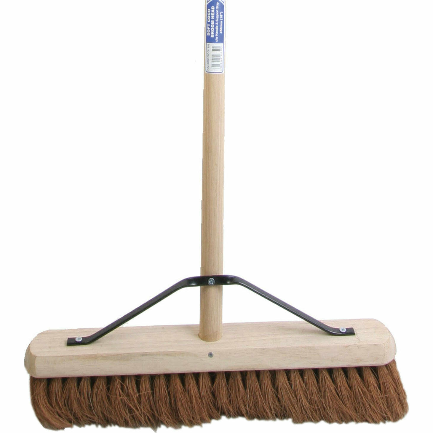 Faithfull Soft Coco Broom - with Handle and Stay, 18"