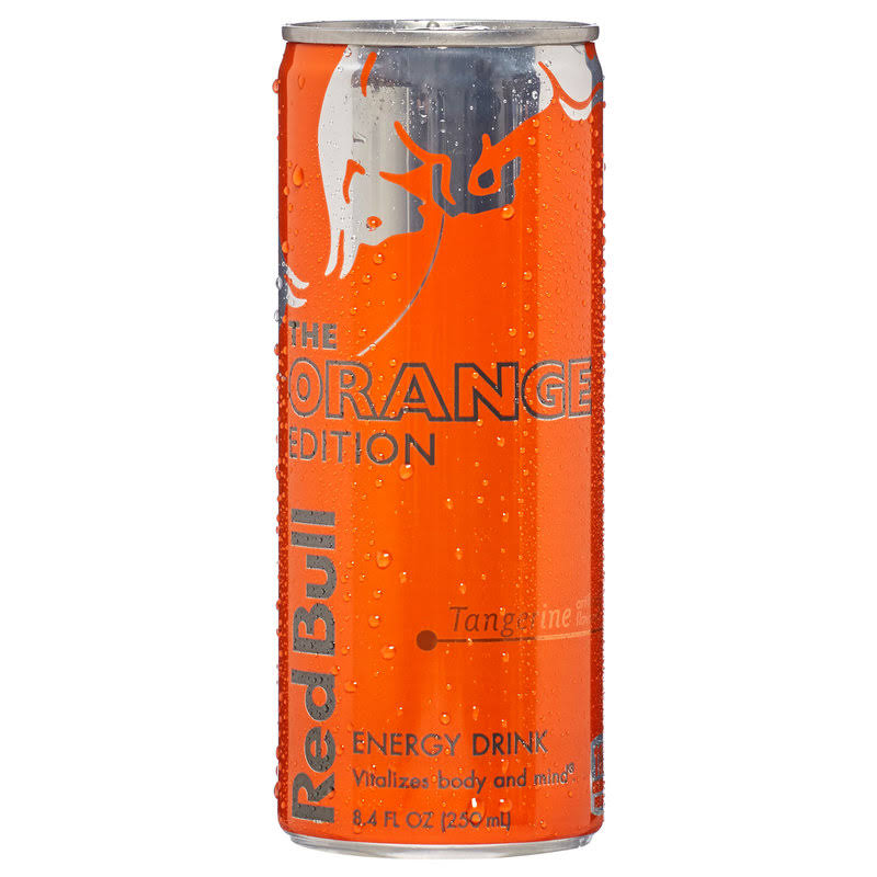 Red Bull Energy Drink, Tangerine, Orange Edition - 8.4 fl oz