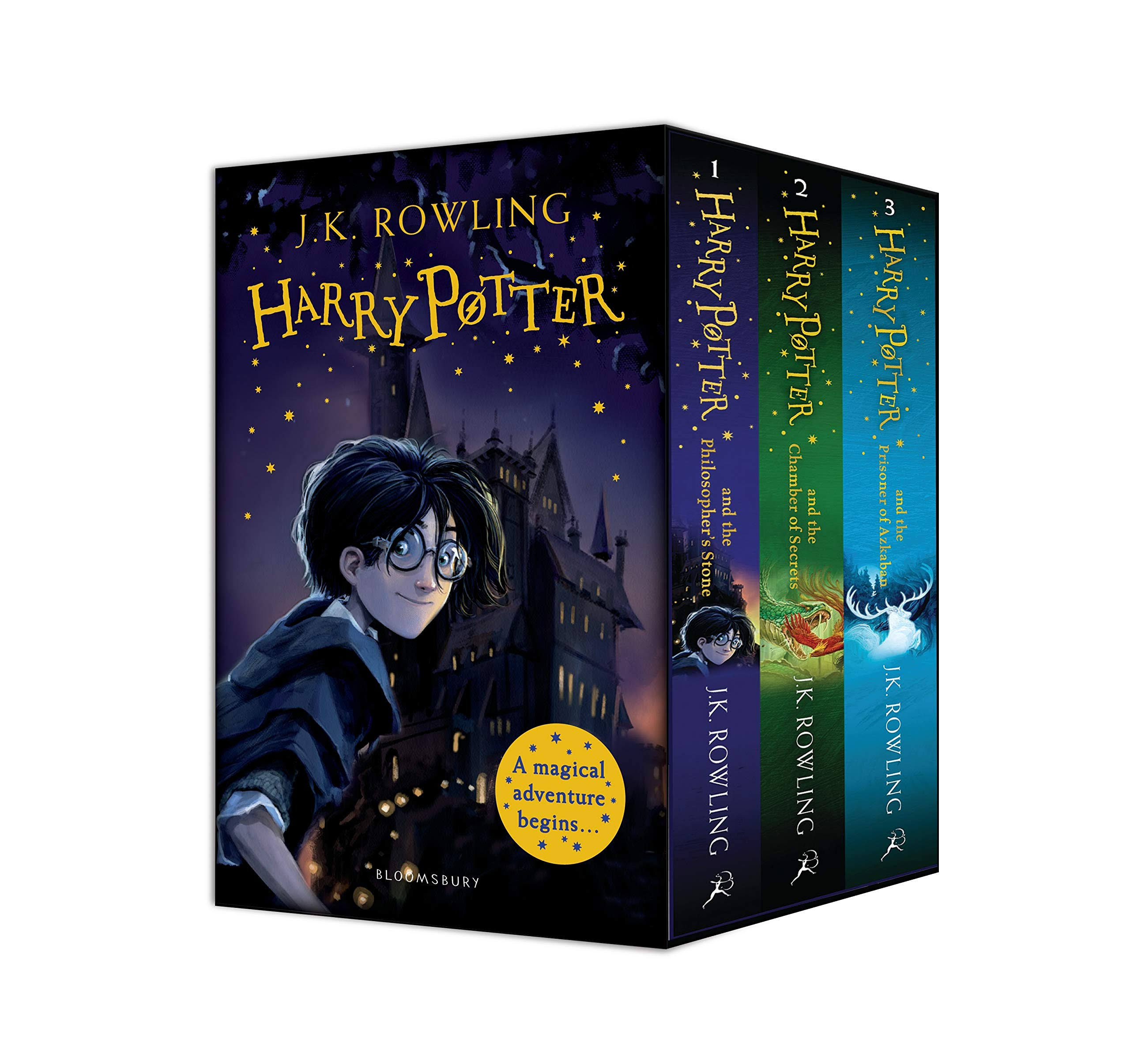 Harry Potter 1-3 Box Set: A Magical Adventure Begins By J.K. Rowling